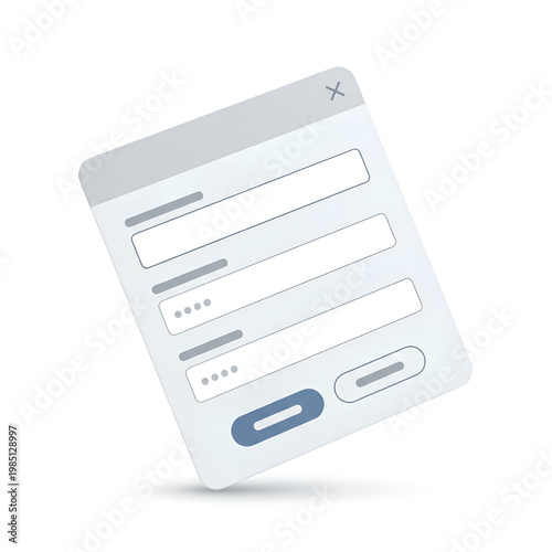 User interface form with input fields and submit button for data entry.