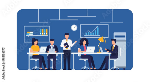 Business people working in office.