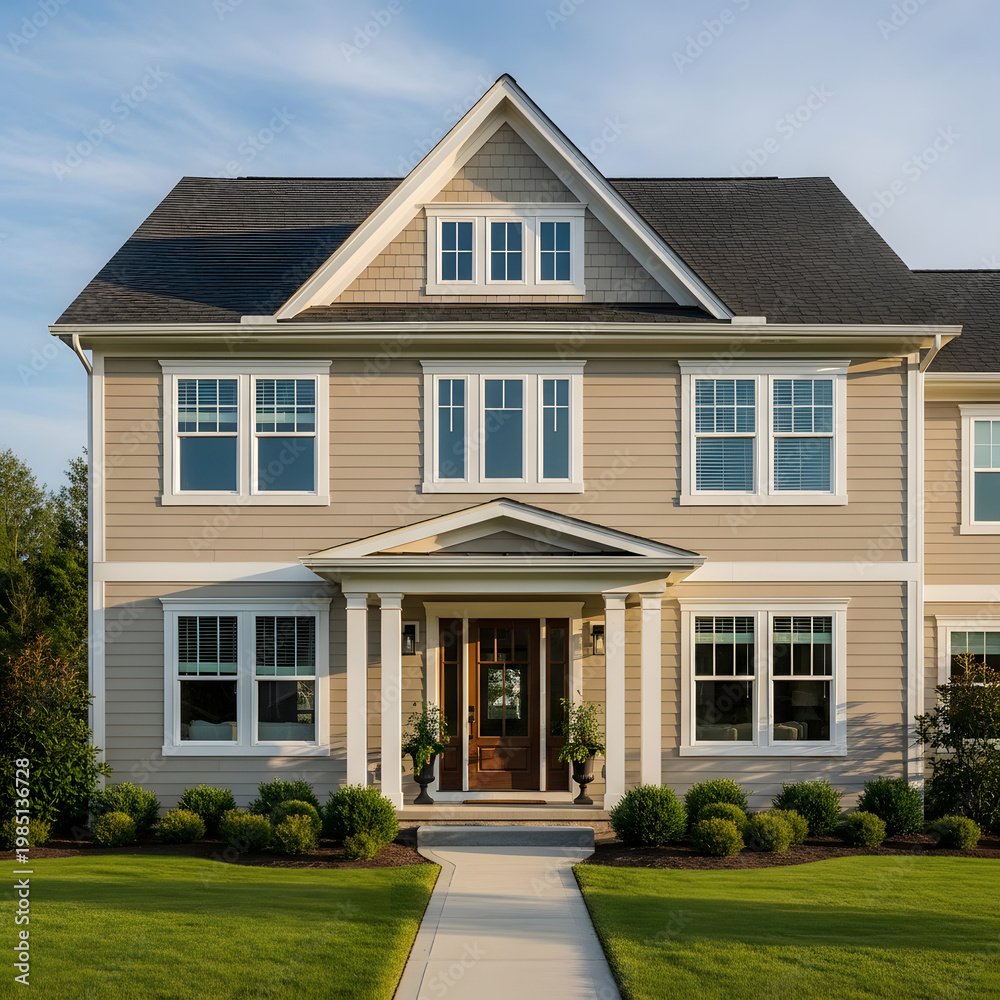 Fototapeta premium traditional american house
