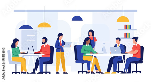 People Working Office Environment.