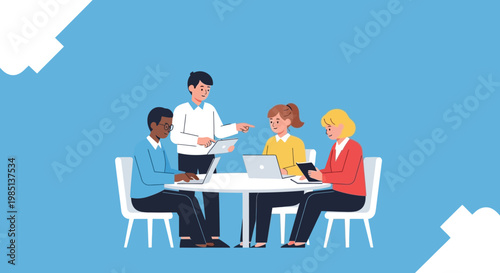 People sitting at table.