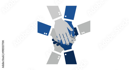 Business Partnership Handshake Teamwork.
