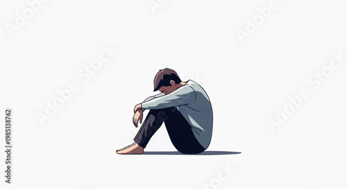 Depression Mental Health Sad Person Loneliness Concept