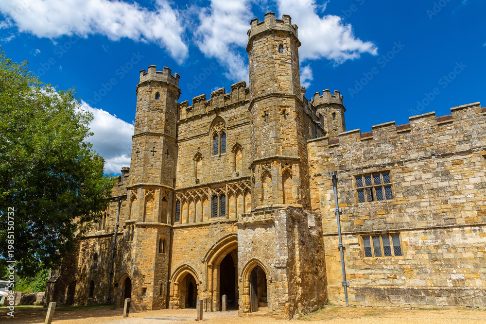 Fototapeta premium The gatehouse of Battle Abbey in east Sussex, UK