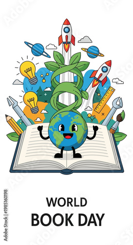World Book Day Celebration A Journey of Knowledge and Imagination with Earth as Our Guide