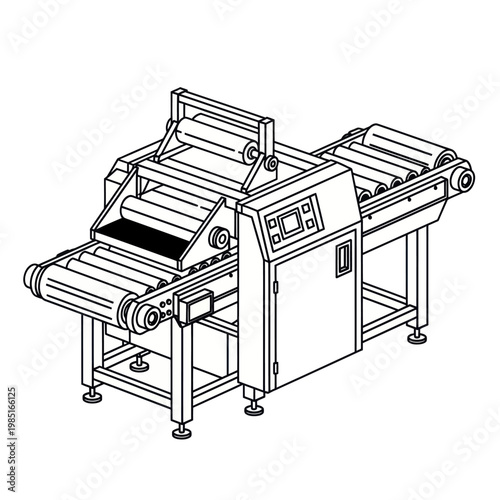 Industrial Conveyor Belt System for Automated Production Line.