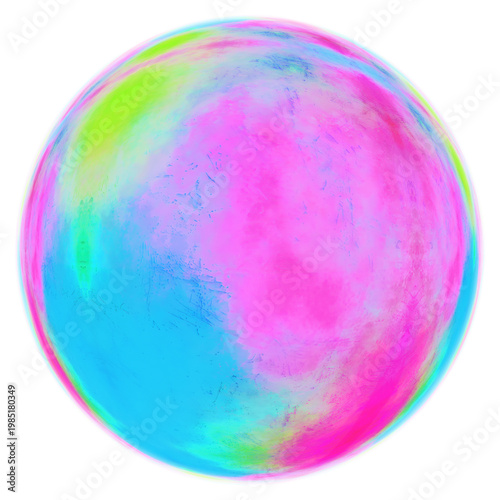 abstract watercolor sphere