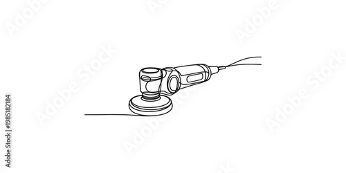 Electric power tool for grinding and polishing surfaces with rotating disc grinder polisher sander angle