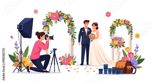 Wedding Photography Session Capturing Couples Special Day.