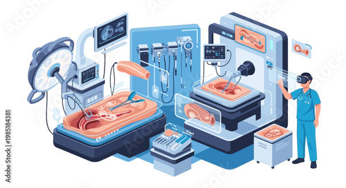Virtual Reality Surgical Training Simulation Technology.