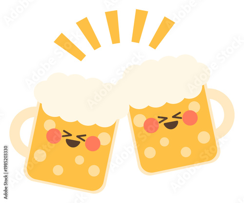 かわいいビールたちの乾杯