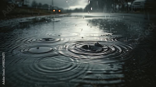 Falling Rain 4K