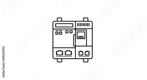 Network Router Device Icon, Technology Concept, Connectivity Symbol
