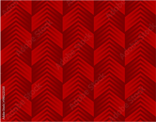 Red Chevron Geometric Pattern Background With Repeating Arrow Stripes and Modern Seamless Design