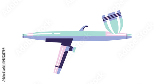 Modern Airbrush Gun Tool for Art and Design