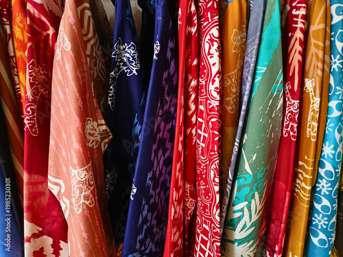 Photos traditional Javanese batik cloth