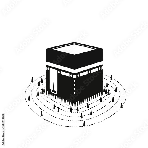 Kaaba Islamic Holy Building Structure.