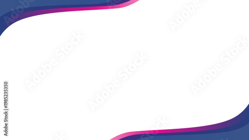 Bild auf Leinwand Background white with blue color wave