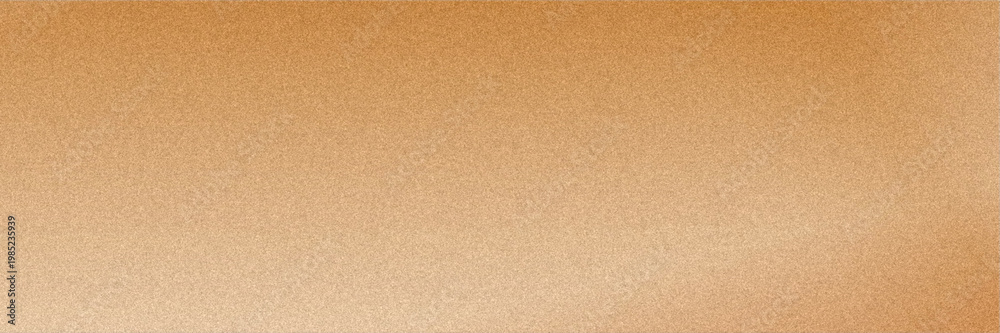 Fototapeta premium Horizontal bronze metallic gradient banner with fine shimmering grain and warm glow, ideal for premium headers, product promotions, gift cards, or festive event designs.