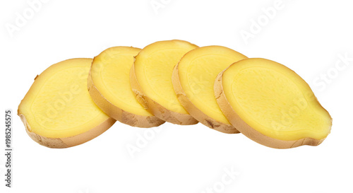 sliced banana isolated on png