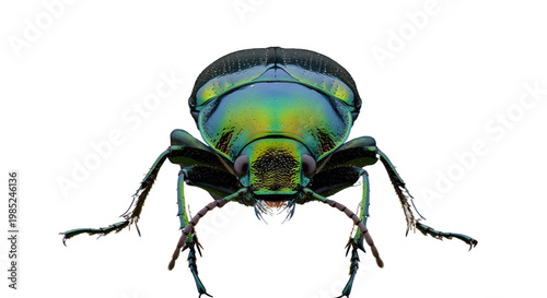 green bug isolated on png background