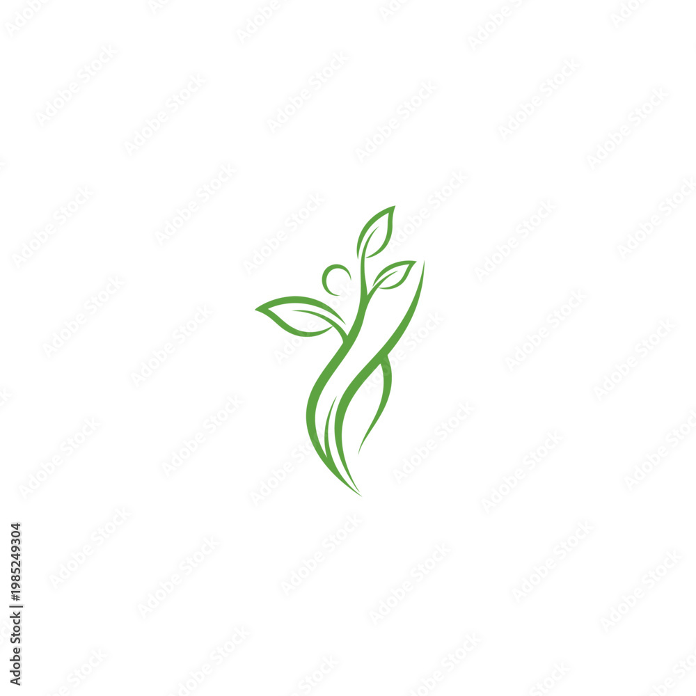 Obraz premium Abstract figure representing growth and nature