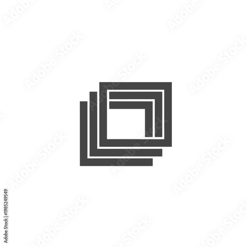 Abstract geometric shapes creating a modern design