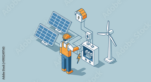 Unique Solar Wind Energy System Installation Concept