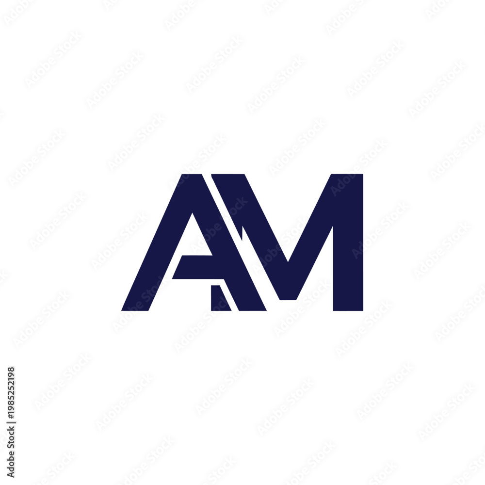 Fototapeta premium Abstract logo design featuring overlapping shapes