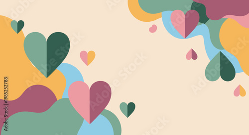 A calming, flowing abstract background using warm and cool tones. Ideal for websites, presentations, or digital marketing needing a modern, sophistica