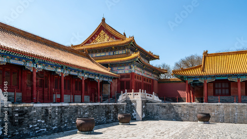 Fotografi Forbidden City's Imperial Palace Buildings in Beijing