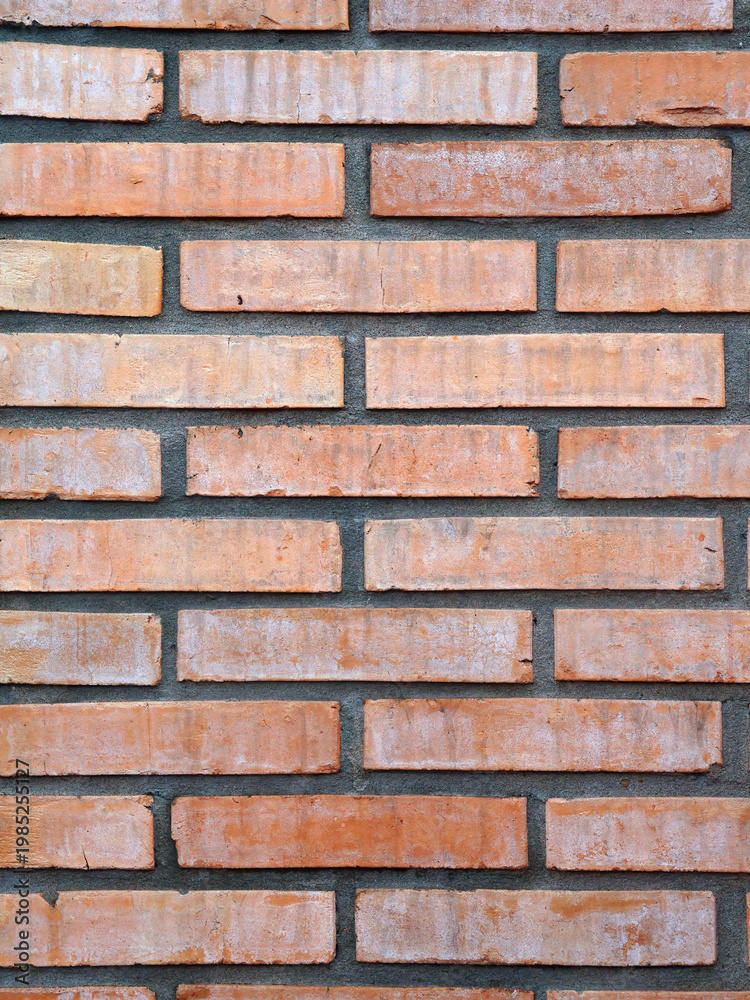 Fototapeta premium Beautiful Reddish-Brown Brick Wall Texture Background