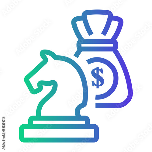 profit Line Gradient Icon