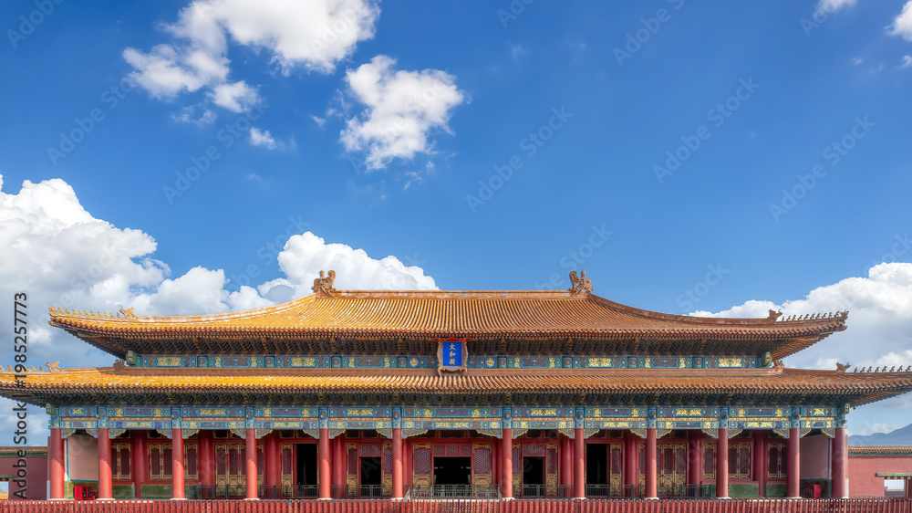 Obraz premium Grand Chinese Traditional Palace Hall Architecture