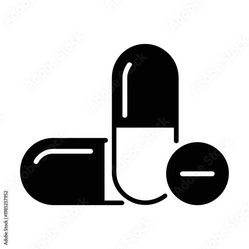 Free Download Vector graphic of a medical capsule and pill for healthcare concepts - GFXLoad