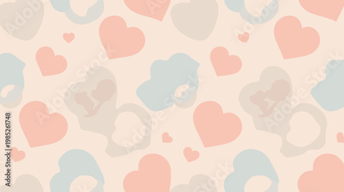 A soft, pastel background featuring a heart shape. Perfect for Valentine's Day, expressing love, or adding a gentle touch to designs and websites.