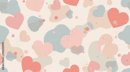 A soft, minimalist background featuring abstract organic shapes in pastel tones. Ideal for websites, branding, or creative projects needing a calming 