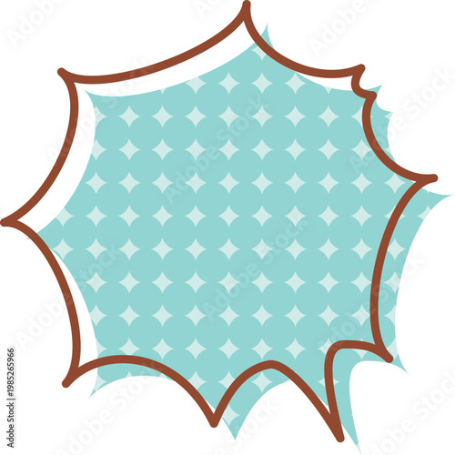 吹き出しレトロポップ_強調2