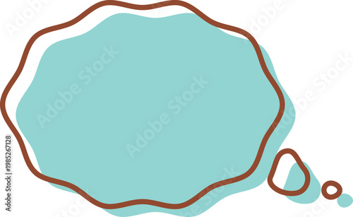 吹き出しレトロポップ_思考2