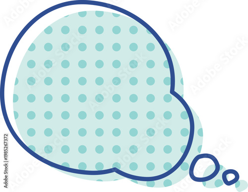 吹き出しレトロポップ_思考3