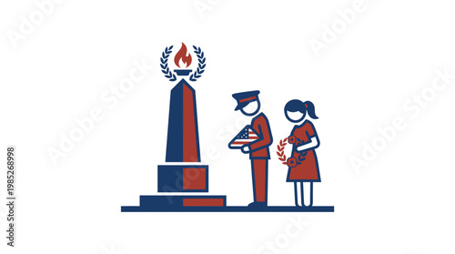 Memorial Day Ceremony at Monument