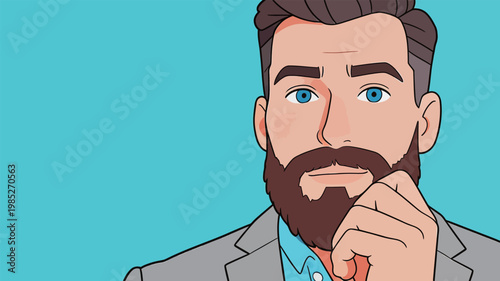 Joyful Young African American Man with Dreadlocks