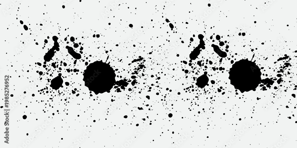 Fototapeta premium Grunge black and white vector. Abstract texture monochrome. Background of cracks, scuffs, chips, stains of ink. Dark background for printing and design