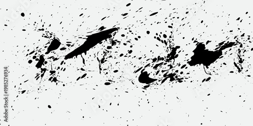 Grunge black and white vector. Abstract texture monochrome. Background of cracks, scuffs, chips, stains of ink. Dark background for printing and design