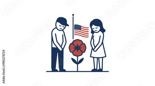 Memorial Day People Remembering Fallen Soldiers