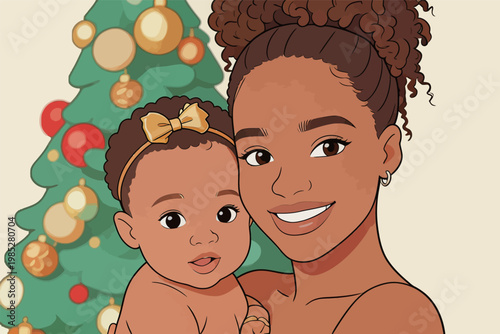 Stylized Portrait of Smiling Man with Beard