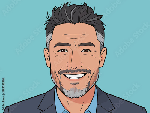 Cartoon Leopard Illustration on Black Background