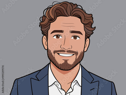 Running Cartoon Lion with Open Mouth