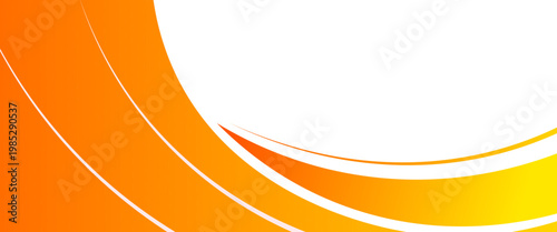 Abstract Dynamic Orange and Yellow Wave Background with Curved Lines and Gradient Flow for Corporate Business Identity, Modern Minimalist Vector Banner, and Creative Presentation Design