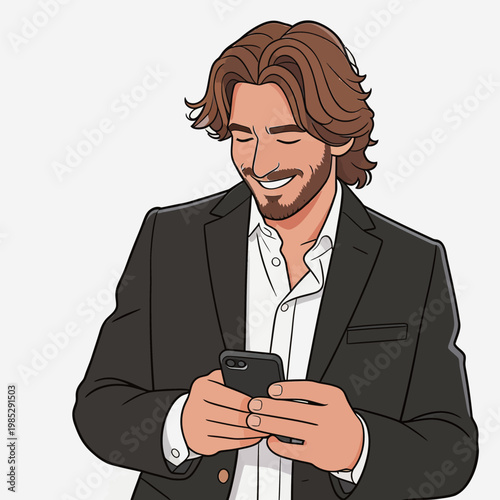 Portrait of a Smiling Man in Formal Attire